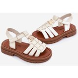 Boto Girls Sandals With Decorative Detail Beige Serina | ePonuda.com