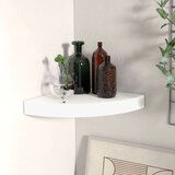 vidaXL Plutajuća kutna polica bijela 25 x 25 x 3,8 cm MDF Cijene