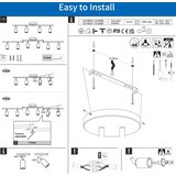 ANWIO Stropna LED svetilka s 4 vrtljivimi reflektorji GU10 | Shoptok.si