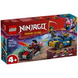 Lego ninjago - dvoboj trkačkim automobilima bitange protiv driksa (71840) | ePonuda.com