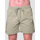 GymBeam Men‘s Swim Cargo Shorts Olive