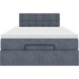  Otomanski krevet s madraca tamnosivi 120x190 cm baršunasti | Eponuda.com