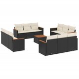  The Living Store Vrtna sedežna garnitura 13-delna z blazinami črn poli ratan - Vrtna Sedežna Garniture, (21452443) | Shoptok.si