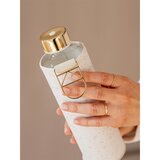 Equa Mismatch staklena boca za vodu + omot od umjetne kože boja Essence 550 ml | shoptok.hr