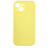 Silikonska SOFT futrola sa zaštitom kamere iPhone 15 ŽUTA