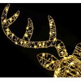  Reindeer vuče saonice Topla bijela 68 x 36,5 x 62,5 cm Ratan | shoptok.hr