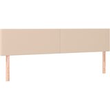 Maison Chic Posteljno vzglavje - Vzglavna omarica 2 kosa kapučino 80x5x78/88 cm umetno usnje, (22077478) | Shoptok.si