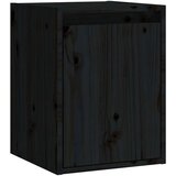 vidaXL Stenska omarica 2 kosa črna 30x30x40 cm trdna borovina | Shoptok.si