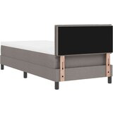 Box Spring krevet s madracem i LED svjetlom taupe 80 x 200 cm tkanina | shoptok.hr