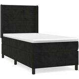 Box spring krevet s madracem crni 100x200 cm baršunasti | shoptok.hr