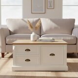 Premier Housewares Bela klubska mizica v dekorju jelke 90x90 cm Hardwick – | Shoptok.si