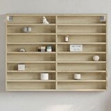  Vitrina boja hrasta sonome 100x8,5x75 cm konstruirano drvo | shoptok.hr