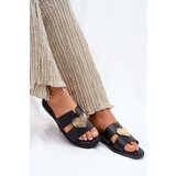 EVENTO Women's Flat Sandals With Gold Decoration Black Karinma | shoptok.hr