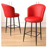 Hanah home set 2 barske stolice uras red black Cene