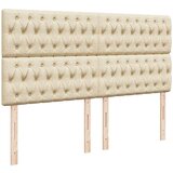  Otomanski okvir kreveta s madracima krem 200x200cm od tkanine | shoptok.hr