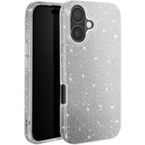 AVIZAR Ohišje z bleščicami za iPhone 16 Odporen na udarce Glitter, Srebrna, (5000013974) | Shoptok.si