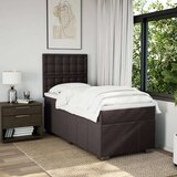 Box spring postelja z vzmetnico temno rjava 90x200 cm blago, (21291279) | Shoptok.si