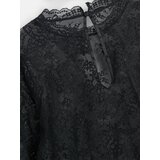 Sinsay Čipkasti donji crop top dugih rukava | shoptok.hr