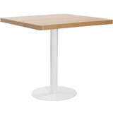 vidaXL Bistro miza svetlo rjava 80x80 cm mediapan | Shoptok.si