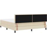  Krevet s opruga kutije s jastukom Krema 180 x 200 cm tkanina | shoptok.hr
