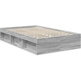  Krevetna konstrukcija s uzglavljem Siva Sonoma 120 x 190 cm | shoptok.hr