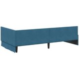 vidaXL Kotna postelja Drugo Modra 90 x 200 cm Samet in sodobno leseno | Shoptok.si