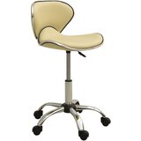 vidaXL Salonski stolček krem umetno usnje, (21066890) | Shoptok.si