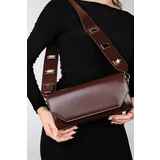 LuviShoes MIGUEL Women's Brown Clutch Bag