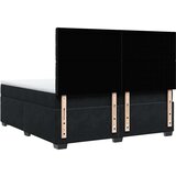  Krevet s oprugama i madracem crni 200x200 cm baršunasti | shoptok.hr