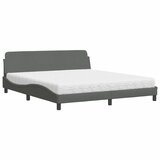  Krevet s madrac Dover svjetlosivi 180x200cm tkanina | shoptok.hr