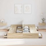  Krevet s ladicama Sonoma hrast 140 x 190 cm Konstruirano drvo | shoptok.hr