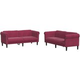  2-dijelni set sofa crvena boja vina baršunasti | shoptok.hr