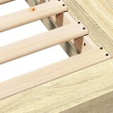vidaXL Posteljni okvir sonoma hrast 120x200 cm inženirski les | Shoptok.si