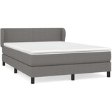  Box spring posteljni z vzmetnico temno siv 140x190 cm blago, (20930168) | Shoptok.si