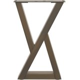  Noge za klub stolić 2 kom. Prirodni čelik 28 x (42-43,3) cm Čelik | shoptok.hr