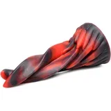 Hell Kiss Twisted Tongues Silicone Dildo Red