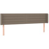  LED uzglavlje smeđesivo 183x16x78/88 cm od tkanine | shoptok.hr