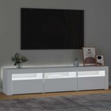 TV ormarić s LED svjetlima bijeli 180 x 35 x 40 cm | shoptok.hr