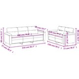  2-dijelni set sofa s jastucima tamnosivi od mikrovlakana | Eponuda.com