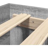vidaXL Posteljni okvir z vzglavjem siva sonoma 140x200 cm inž. les | Shoptok.si