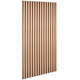Mömax stenski panel akustik, 4-delni set, barva hrasta, črna | Shoptok.si