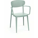 Rojaplast Svijetlo zelena plastična vrtna stolica Aire –