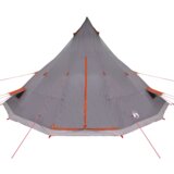 vidaXL Obiteljski tipi šator sivi i narančasti vodootporan za 12 osoba | shoptok.hr