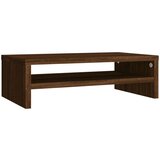  Stojalo za zaslon rjavi hrast 42x24x13 cm konstruiran les, (20601323) | Shoptok.si