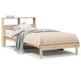 Krevet s regalom za knjige bez madraca 90x200 cm od borovine | shoptok.hr