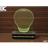 Black Cut 3D lampa sijalica zelena Cene