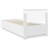  Okvir za krevet Bijela 90 x 200 cm Konstruirano drvo - Bijela 90 x 200 cm | shoptok.hr