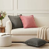  Presvlaka za jastuk 6 pcs HOUTEN Tamnosiva 50 x 50 cm Baršun - Tamnosiva 50 x 50 cm 6 | shoptok.hr