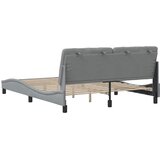 Okvir za krevet bez madraca svjetlosivi 160 x 200 cm od tkanine | shoptok.hr