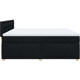 Krevet s oprugama i madracem crni 200x200 cm od tkanine | shoptok.hr